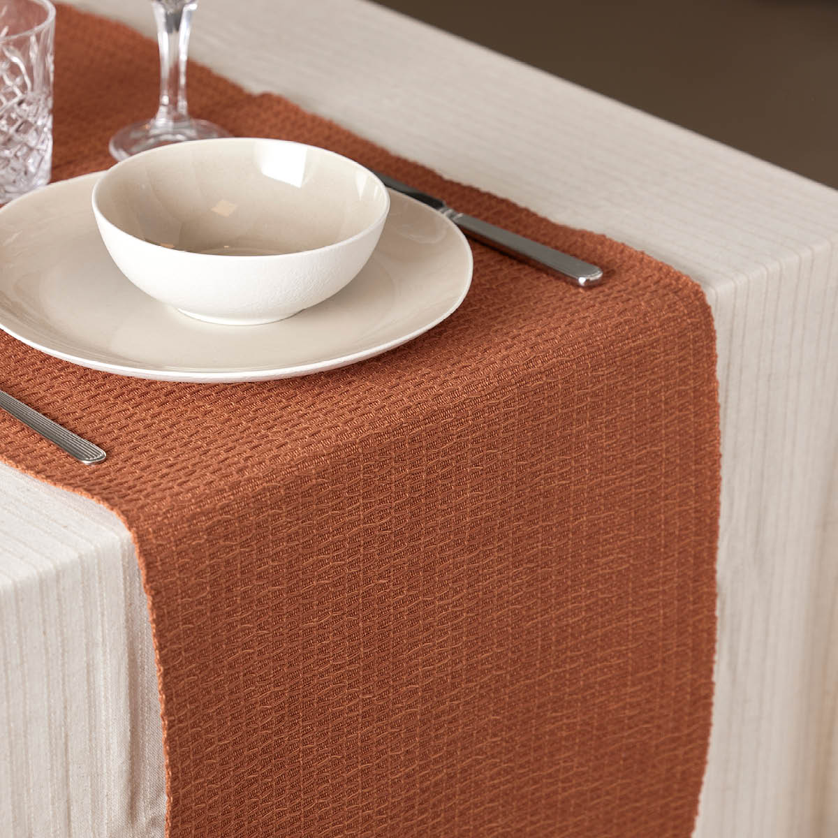 Holmen Sara löpare 40x140 cm terrakotta