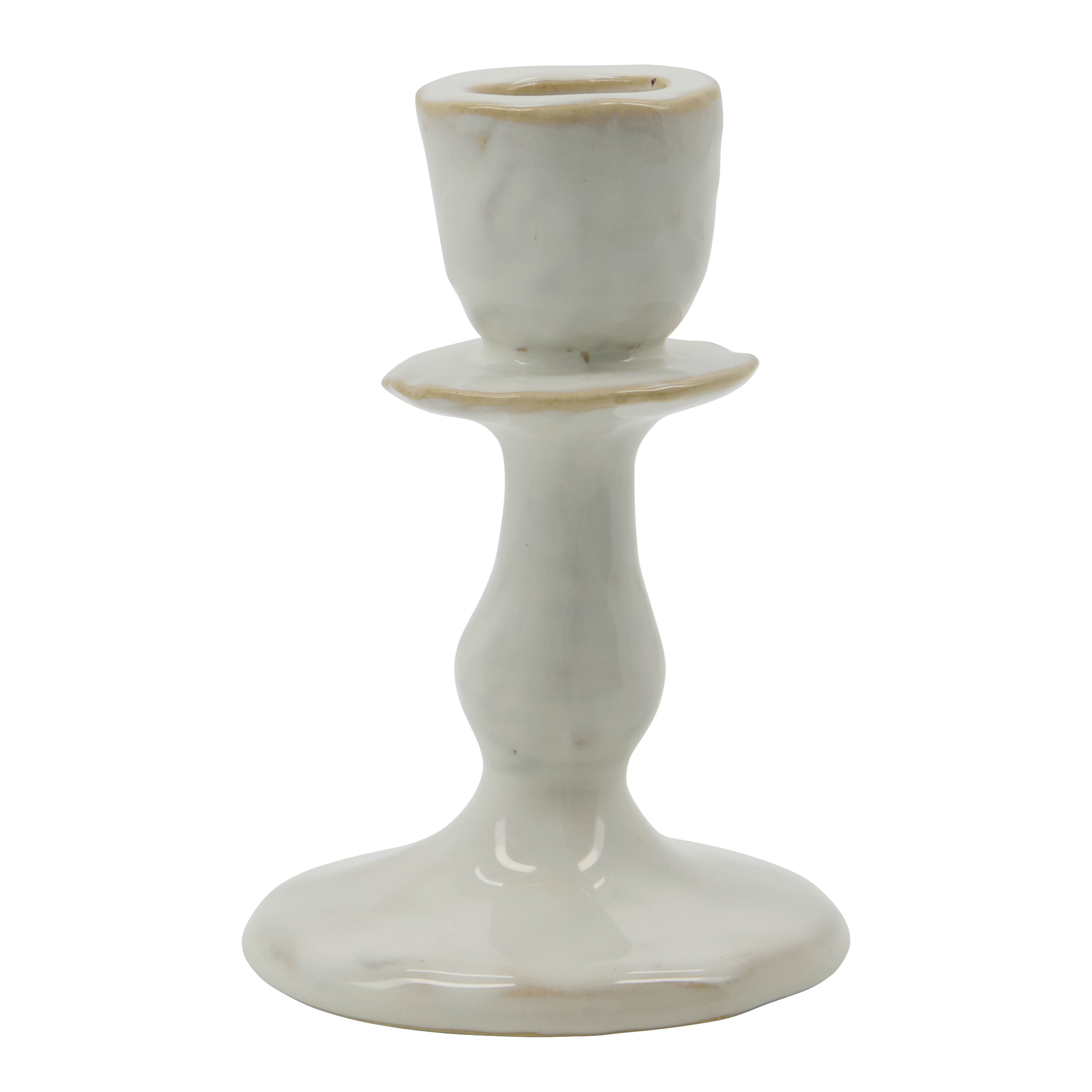 House Doctor Lucca ljusstake 12 cm offwhite