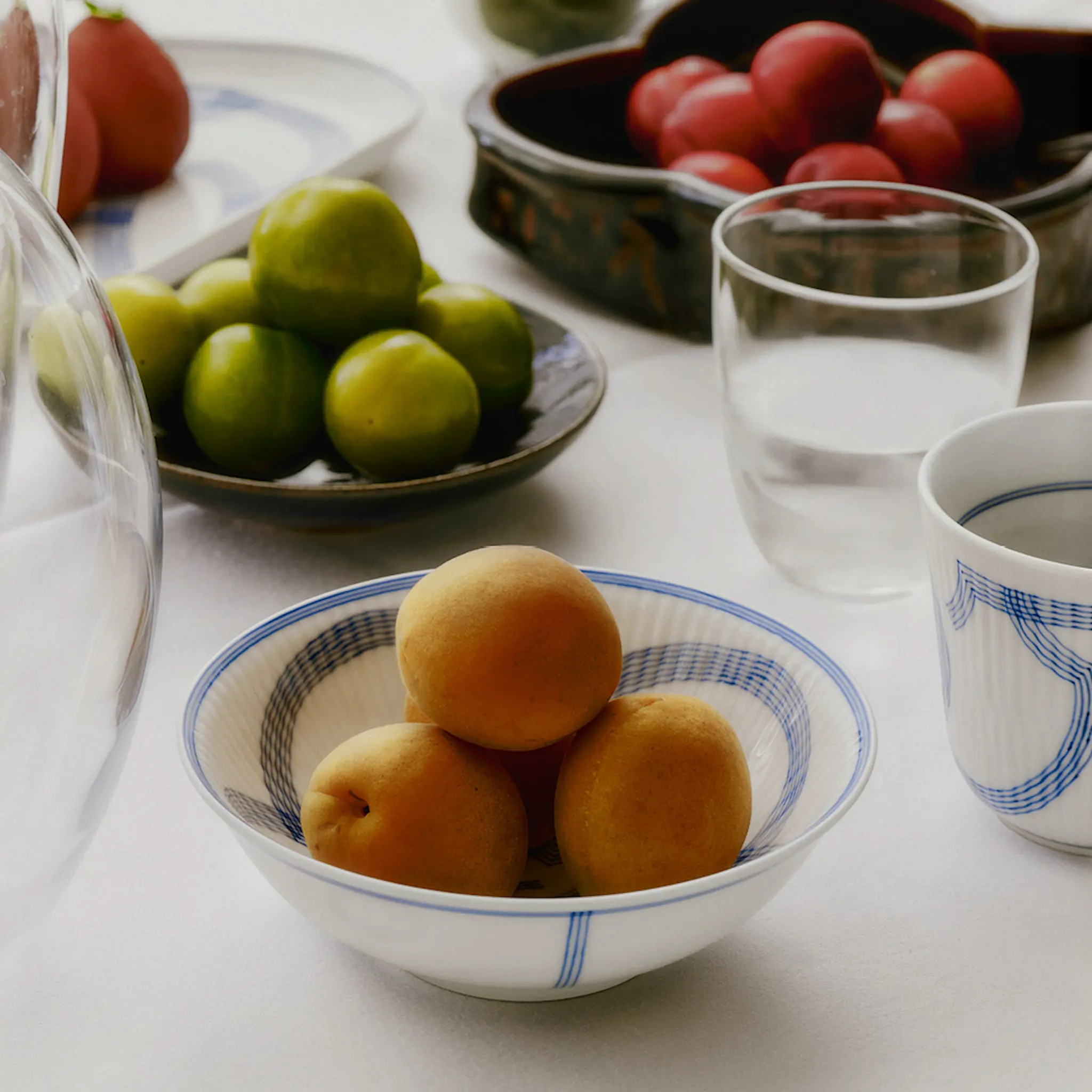 Royal Copenhagen Motif skål 35 cl blå/vit