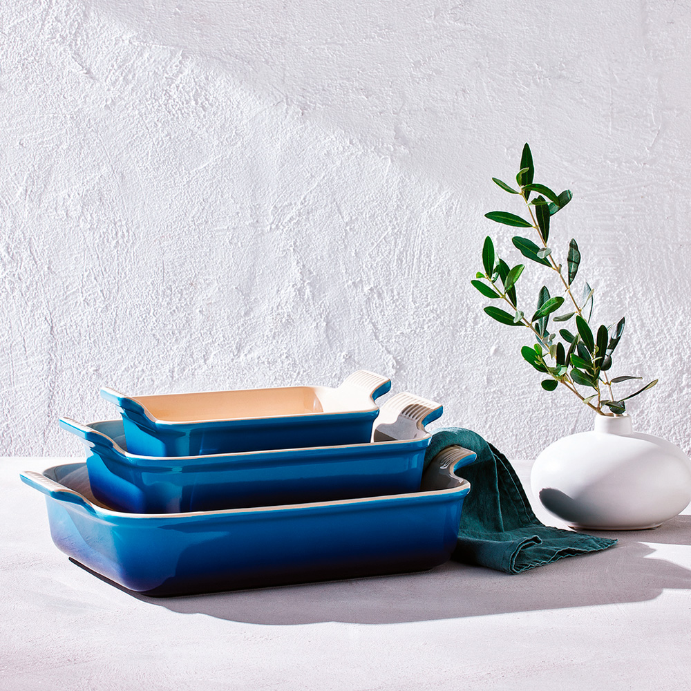 Le Creuset Heritage Uunivuoka 32x24 cm Azure