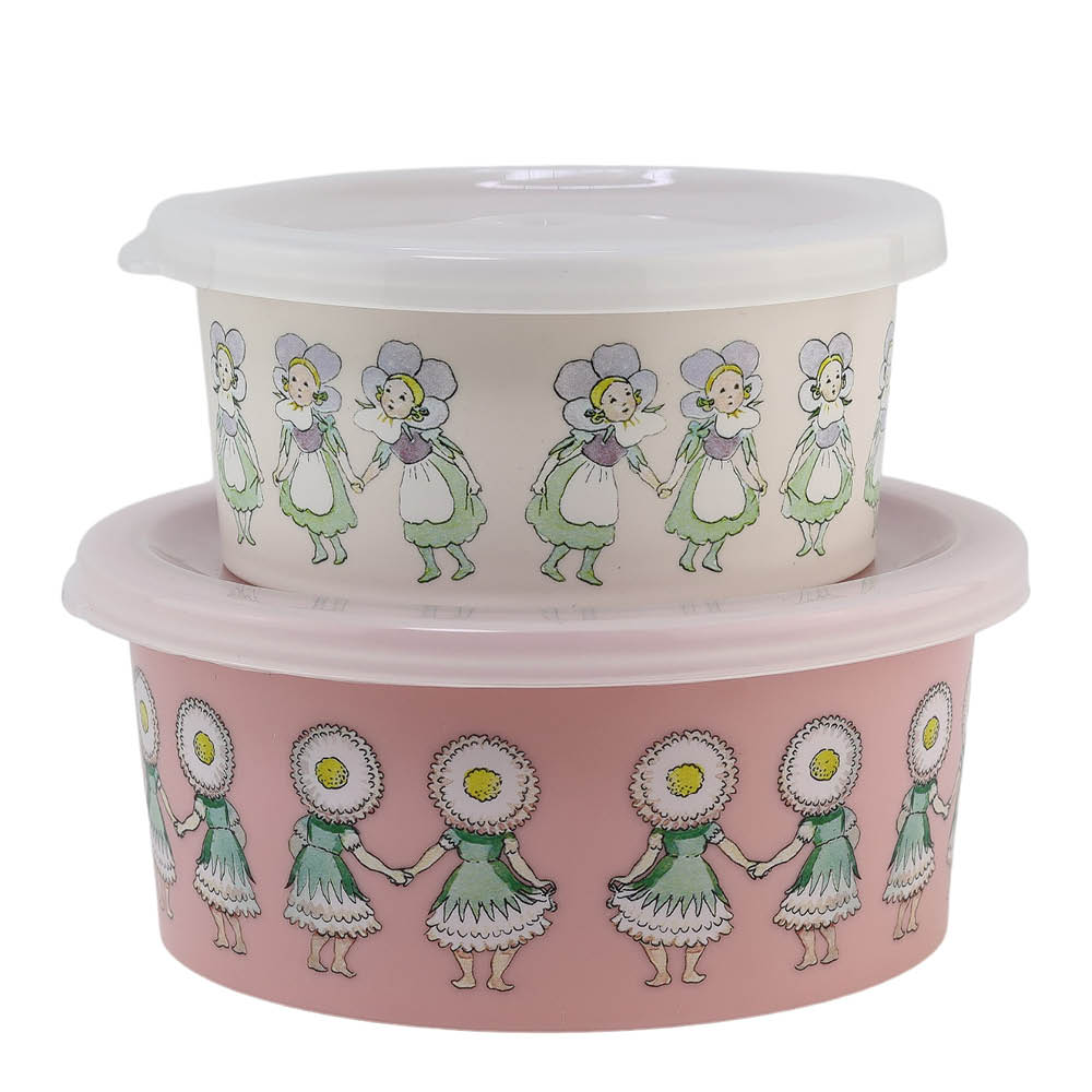 Rätt Start Elsa Beskow snacklåda 2-pack Blomsterfesten