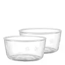 Snöstjärna russin- och mandelskål 10,5 cm 2-pack glas