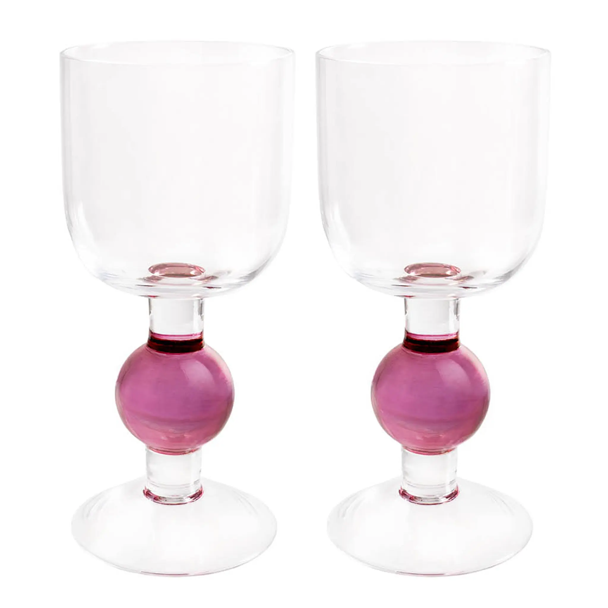 Aarikka Bubble vinglas 2-pack rosa