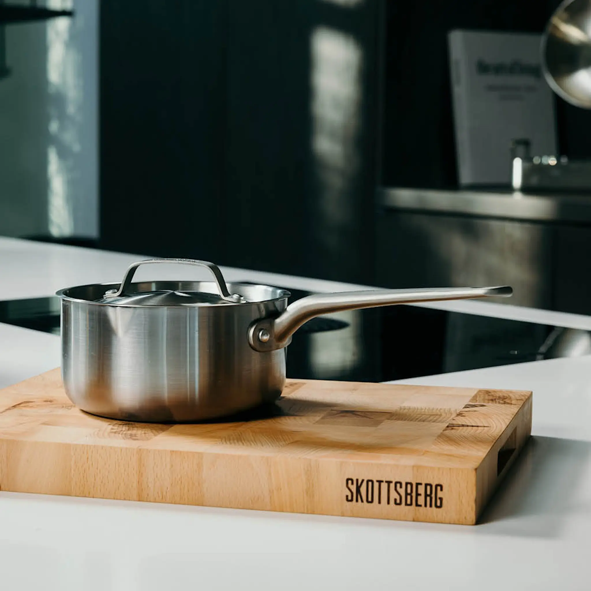 Skottsberg Kastrull med lock 16 cm / 1,5 L rostfritt stål