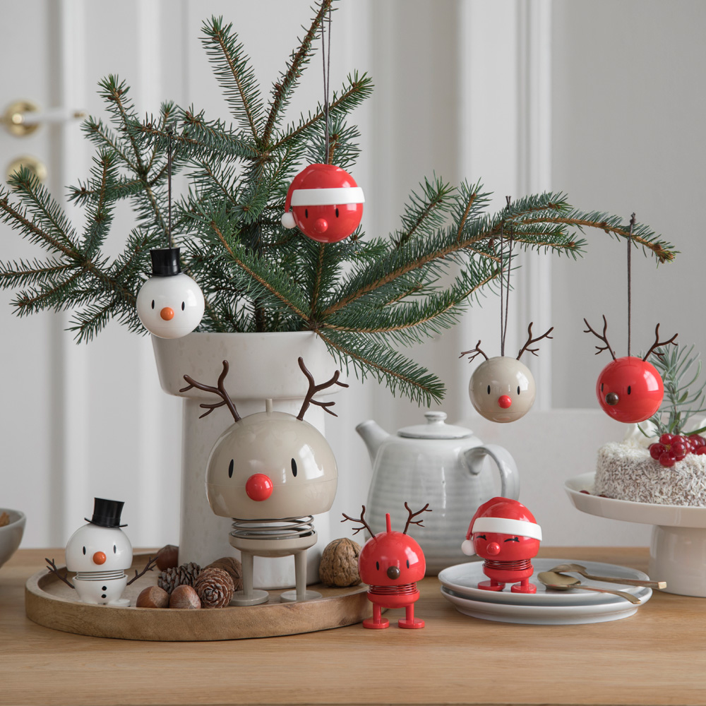 Hoptimisten Reinsdyr Julekule 2 stk latte