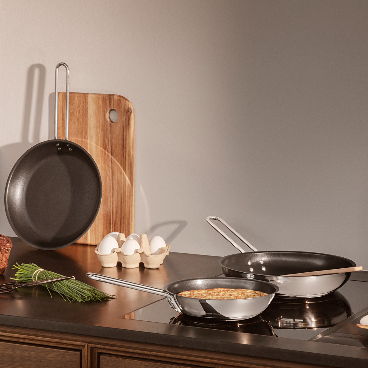 Eva Trio Stainless Steel stekpanna 20 cm Slip-Let® beläggning