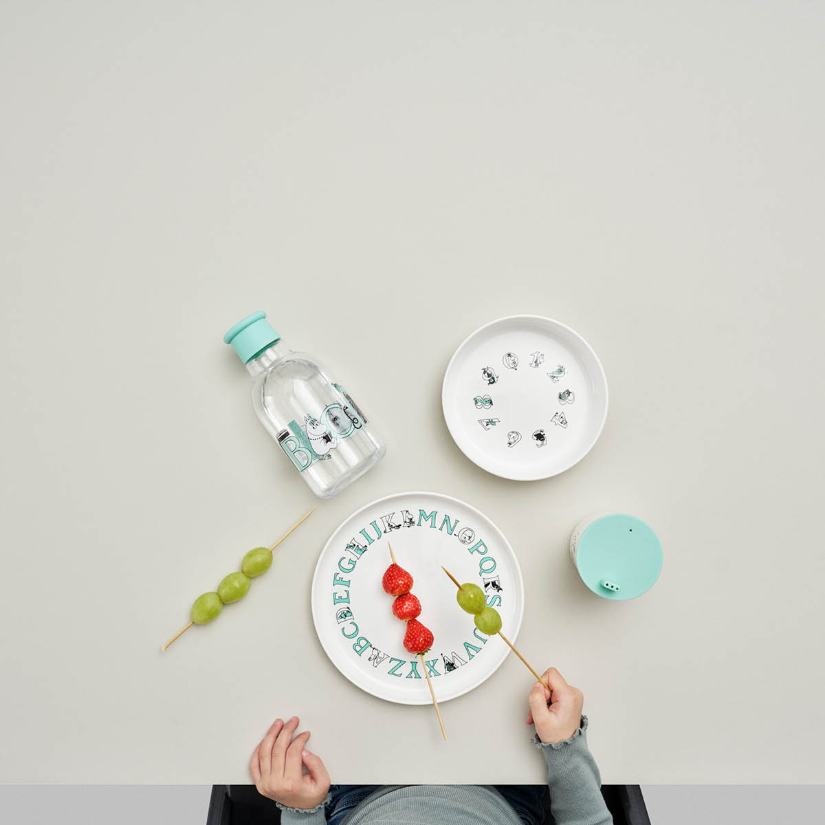 RIG-TIG Muumi ABC Lautanen syvä 15 cm Valkoinen/Sininen