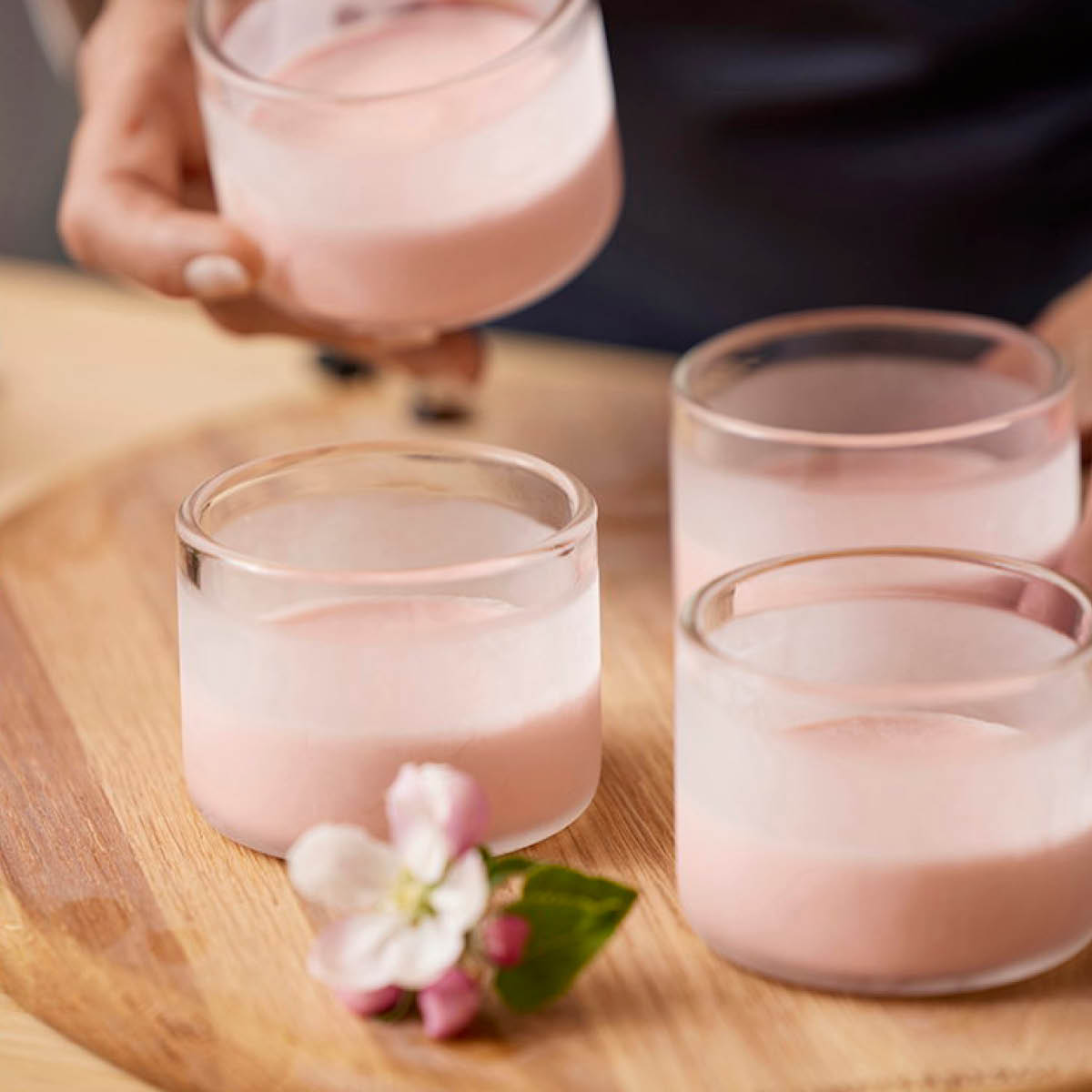 Blomsterberg Dessertglass 6 cm 4 stk borosilikatglass