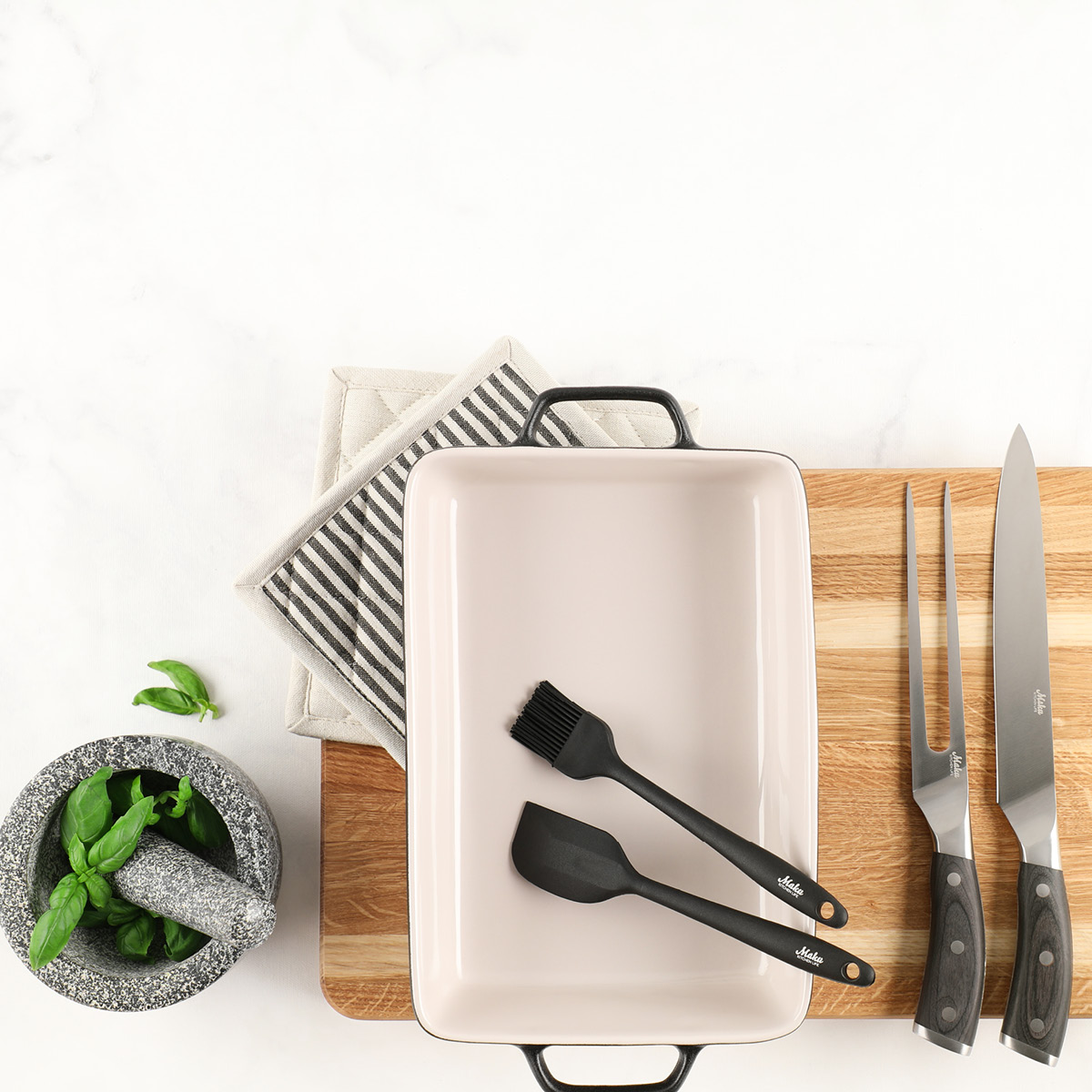 Maku Kitchen Life Mortel 14,5x10 cm granit