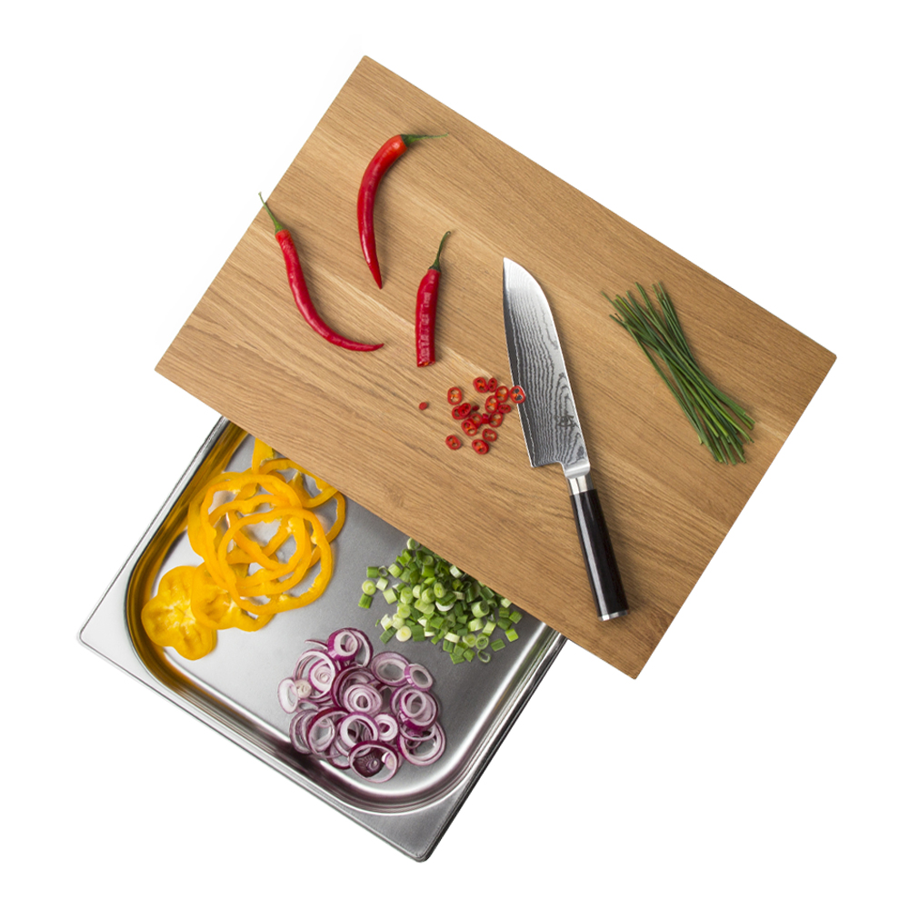 Continenta Continenta Skärbräda med låda 48x32,5 cm Ek