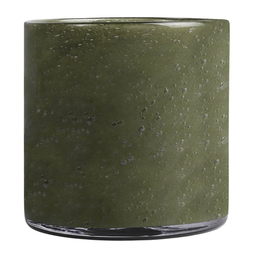ByOn Calore ljuslykta M 15 cm Green