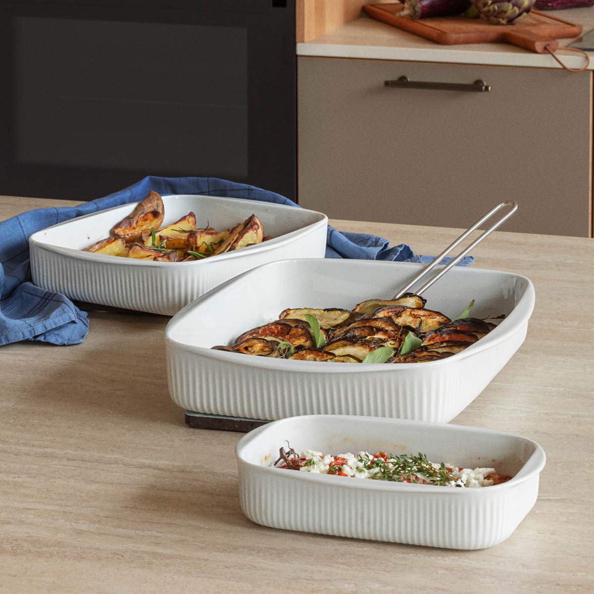 Eva Trio Legio Nova ugnsform 3-pack vit
