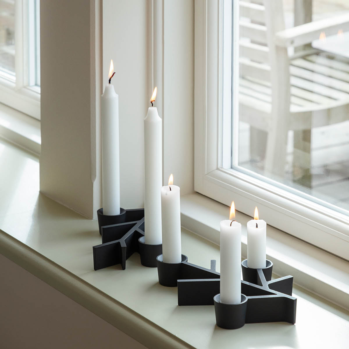 Eva Solo Twig lysestake 14x20 cm svart