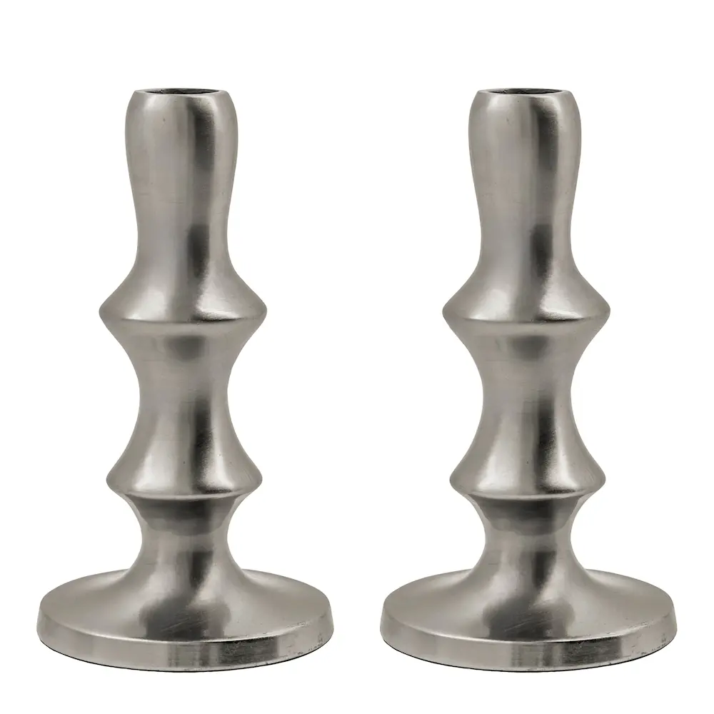 Reese lysestake 16 cm 2 stk sølvfinish