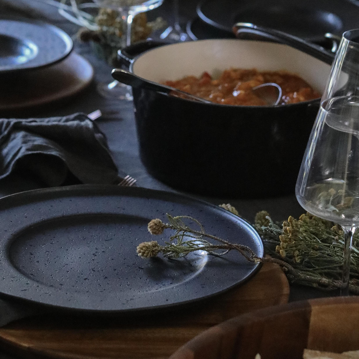 Sabor Gjutjärnsgryta 24 cm 4,4 L svart