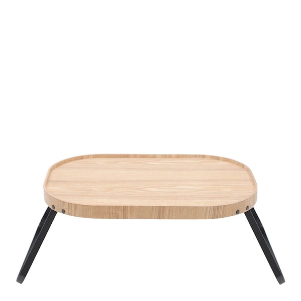 CurveLine sängbricka anti-slip 45x35 cm ask/svart