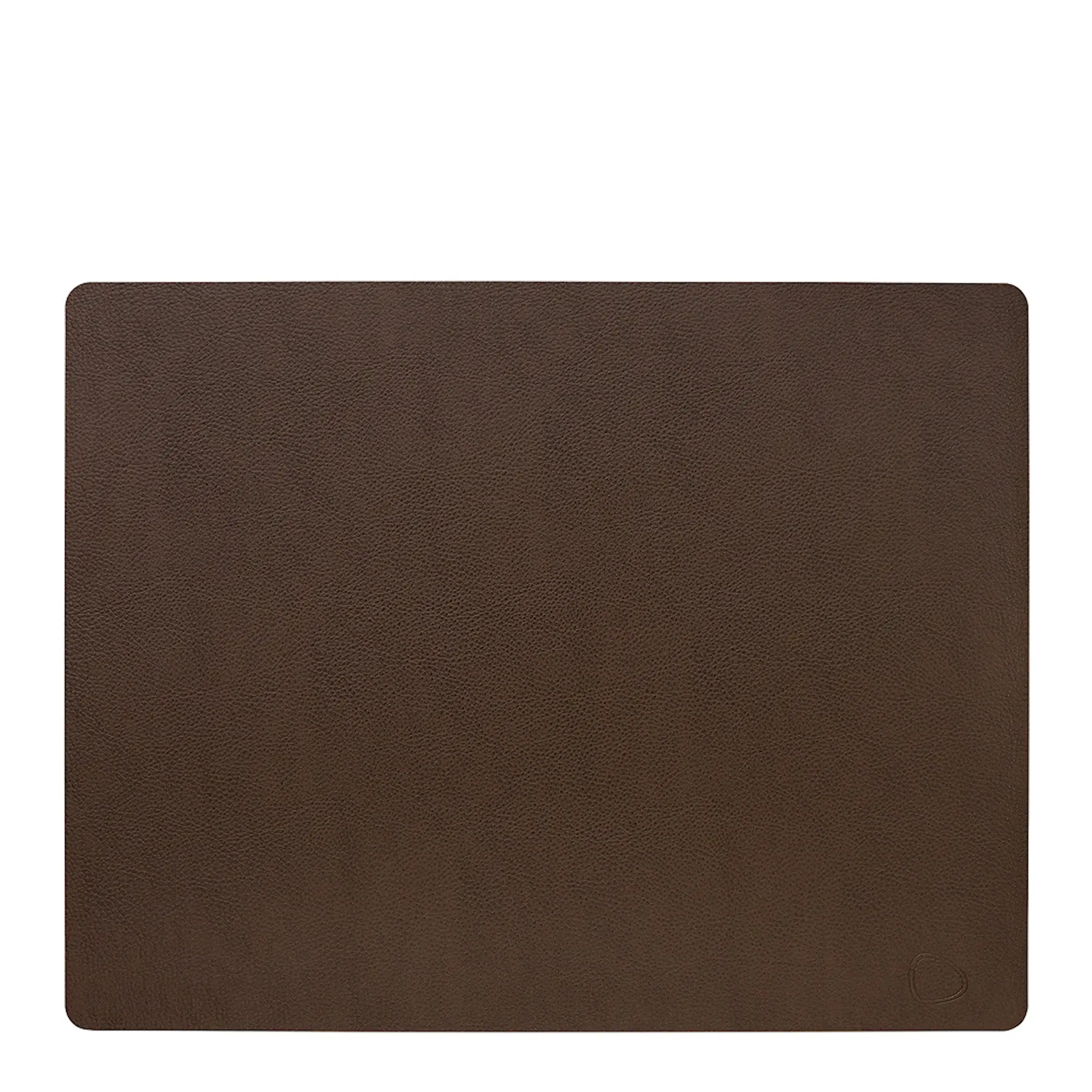 LIND DNA Leather Serene Square Bordstablett L 35x44 cm Hazel
