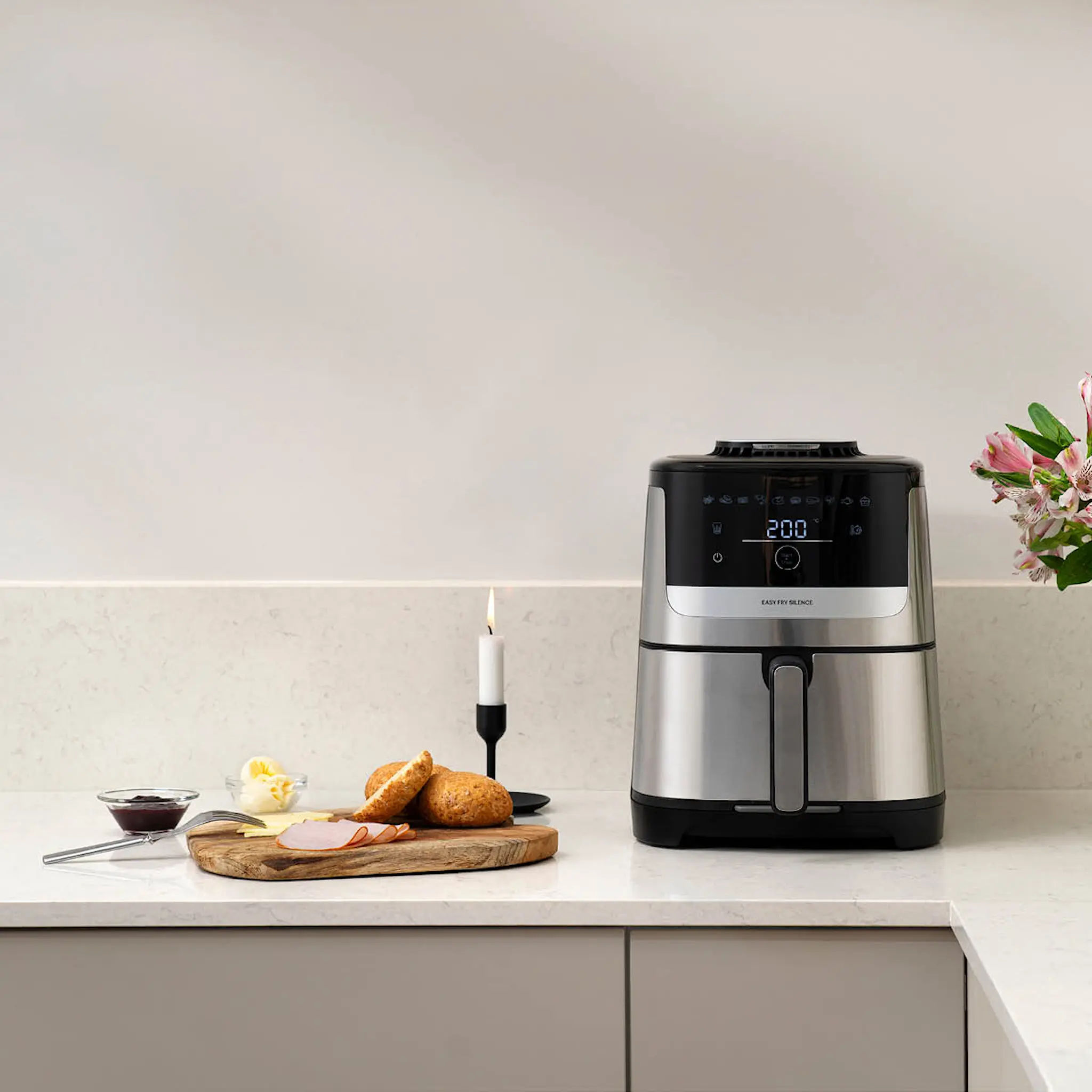 OBH Nordica Easy Fry Silence airfryer 5 L rostfritt stål