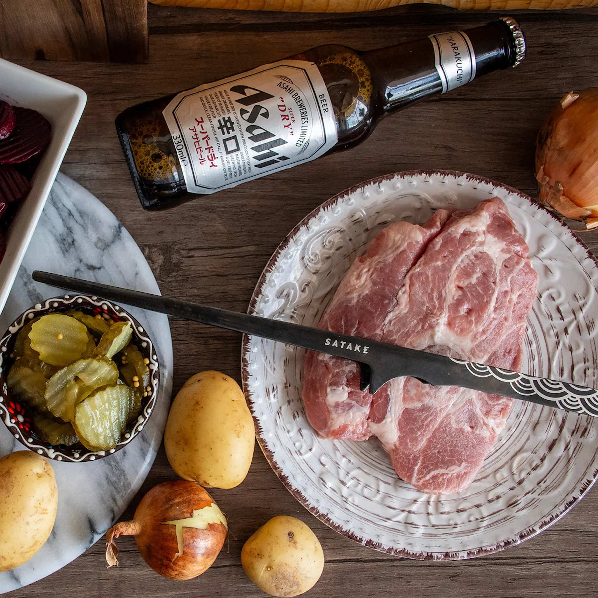 Satake Hibachi Serveringstång