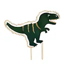LED tårtdekoration trä Dinosaurie