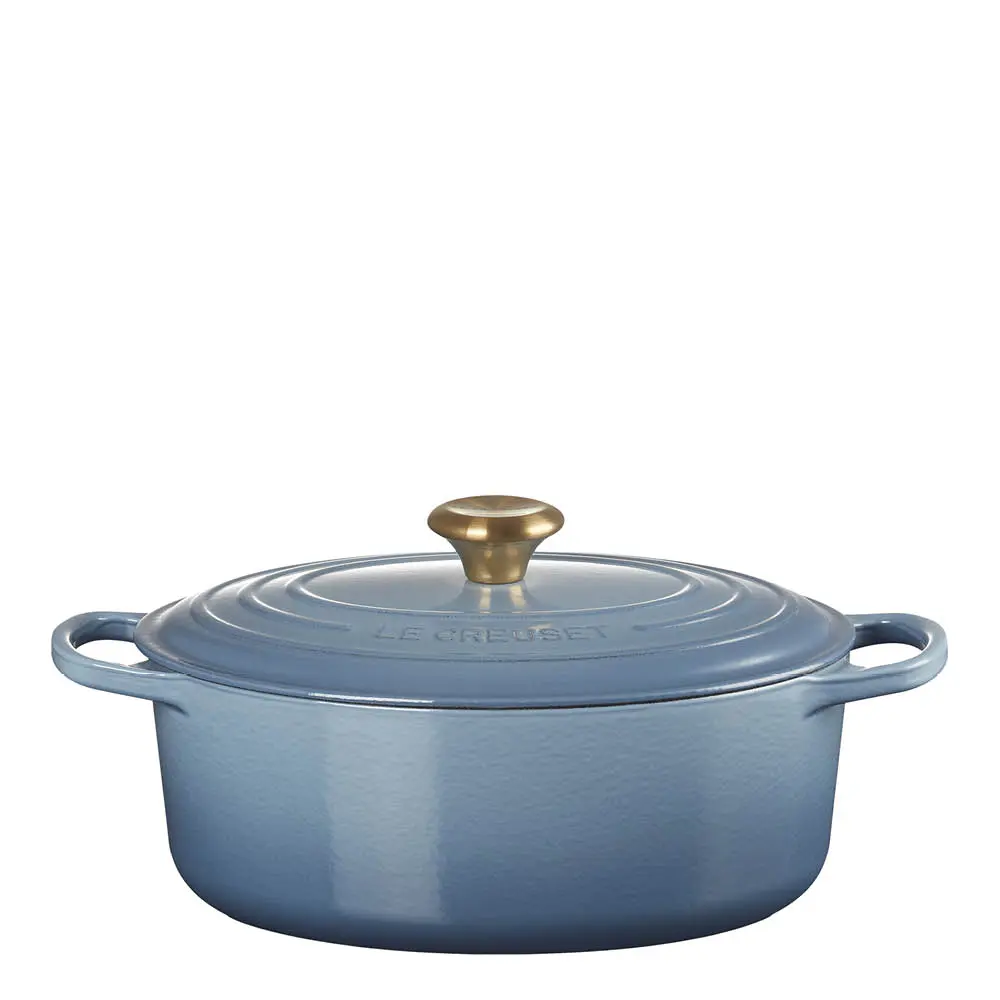 Signature Valurautapata soikea 27 cm 4,1 L Chambray