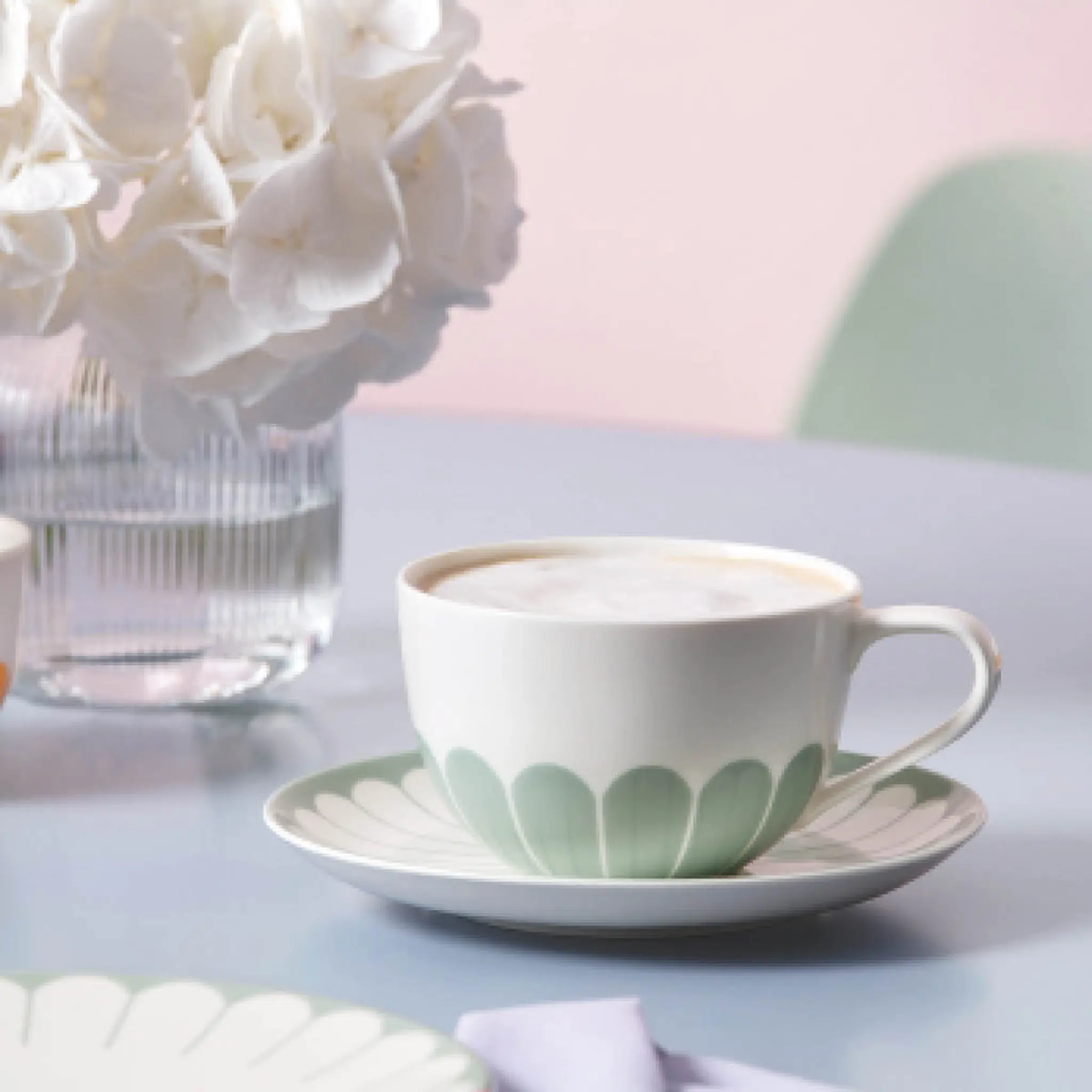 Villeroy & Boch Fleur vert cappuccinokopp 30 cl grønn