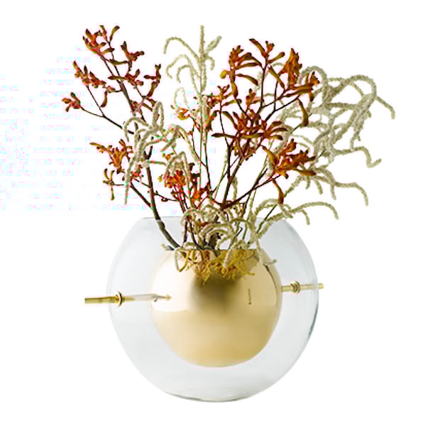 Alba Vas rund 30 cm Mässing