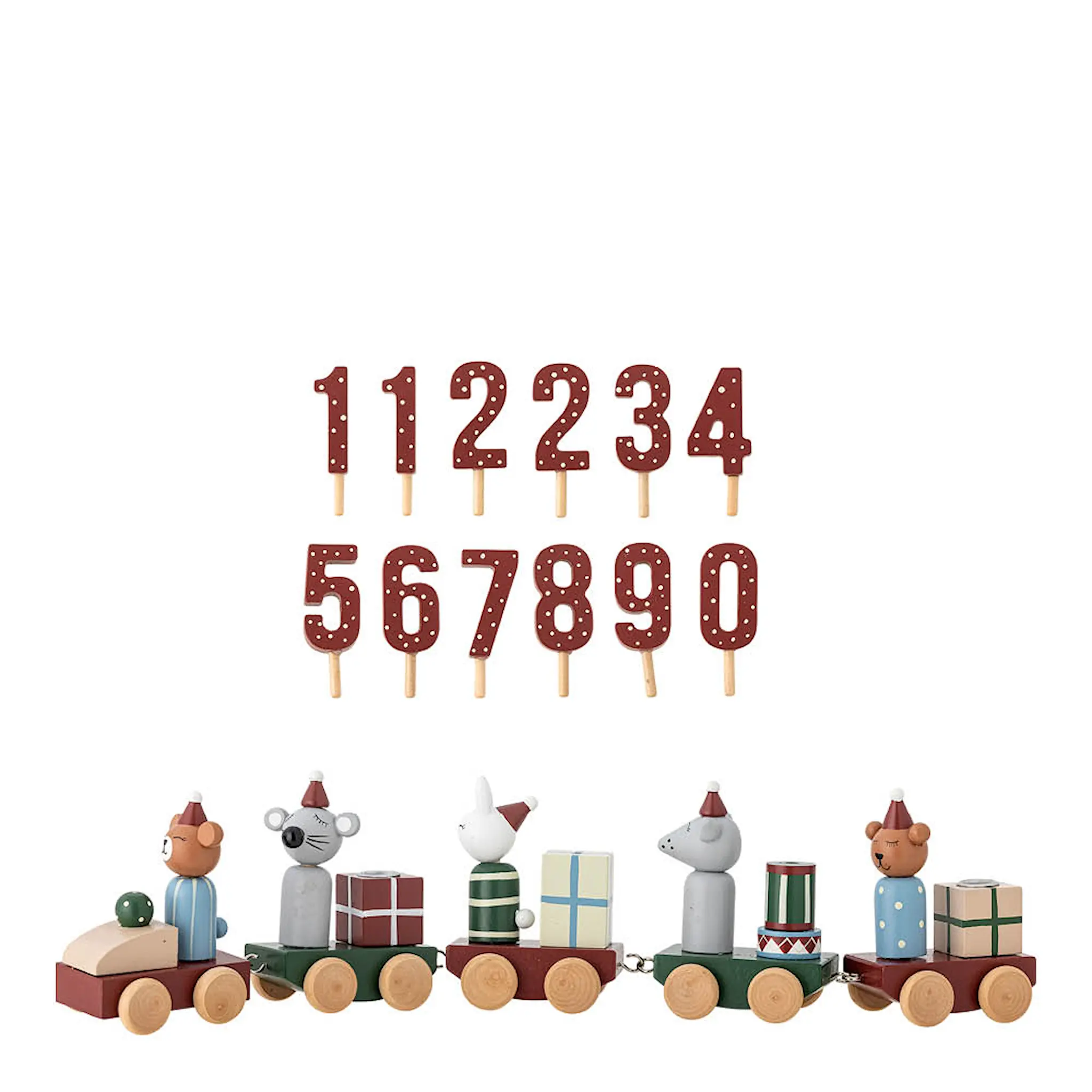 Bloomingville Junaid födelsedagståg / jultåg 38 cm Happy Changes