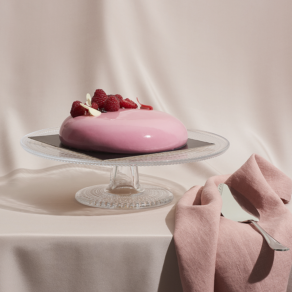 iittala Kastehelmi kakefat på stett 31,5 cm