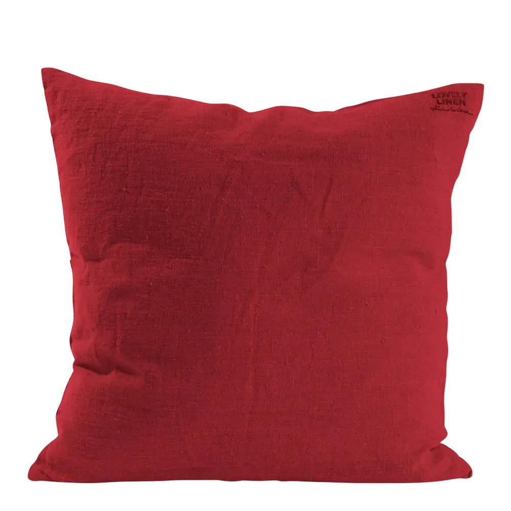 Lovely putetrekk lin 50x50 cm Real Red
