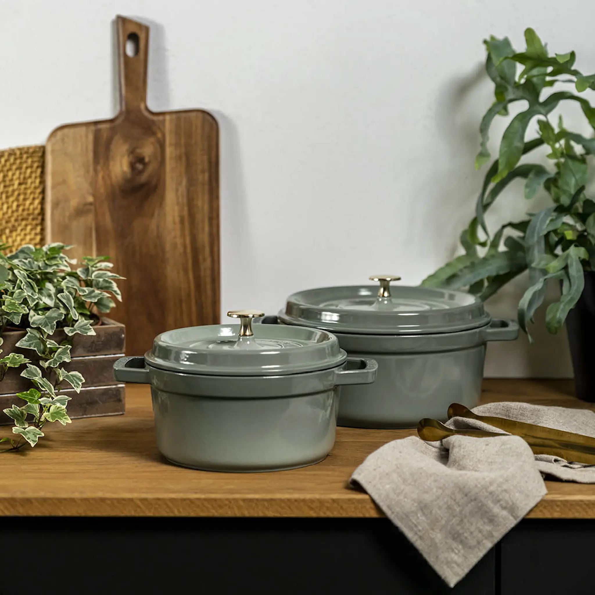 Staub Staub La Cocotte gryta 3,8 L rund Eukalyptus