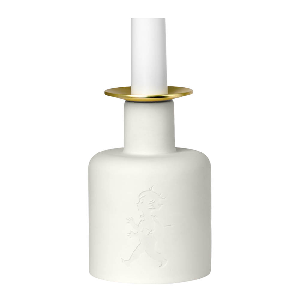 SOLSTICKAN Solstickan Kynttilänjalka 10x7 cm Valkoinen