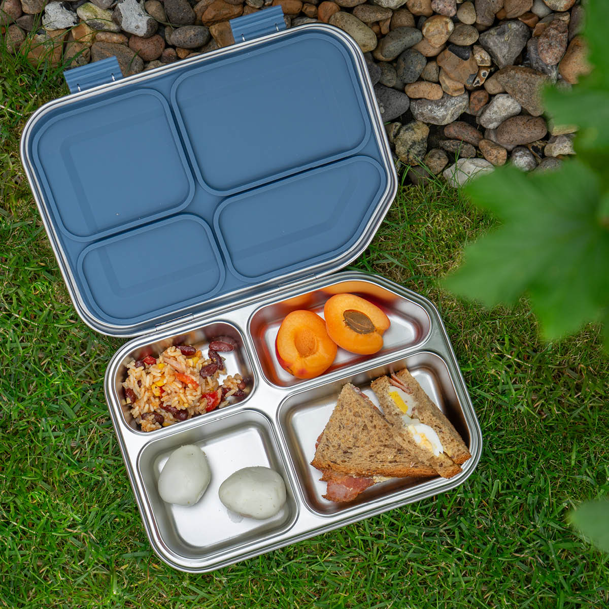 Modern House Smart box eväsrasia 1,2 L teräs/sininen