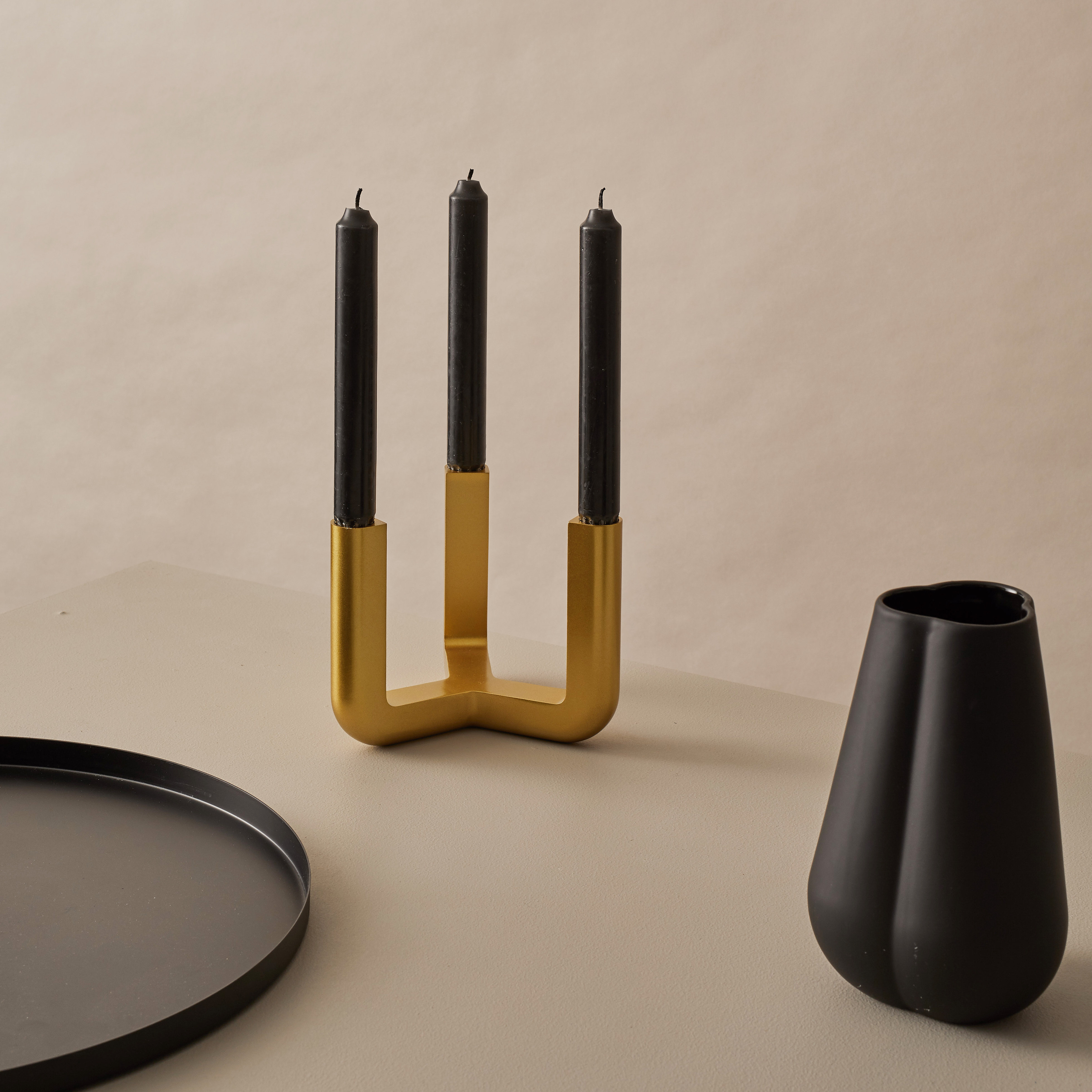 Cooee Lu Ljusstake 3 armar Mässing