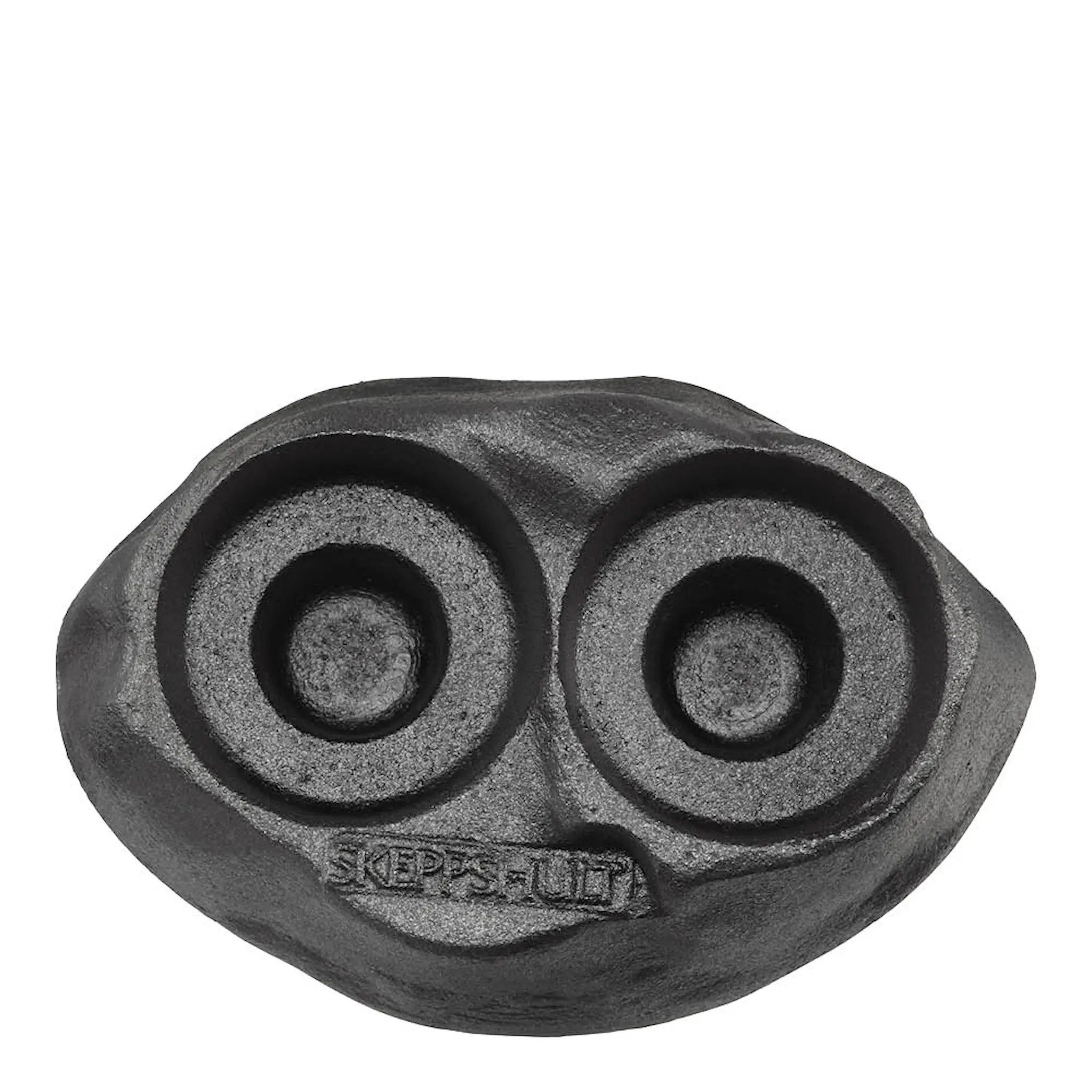 Skeppshult Design ljusstake för ljusstumpar 2 ljus 12x8 cm svart