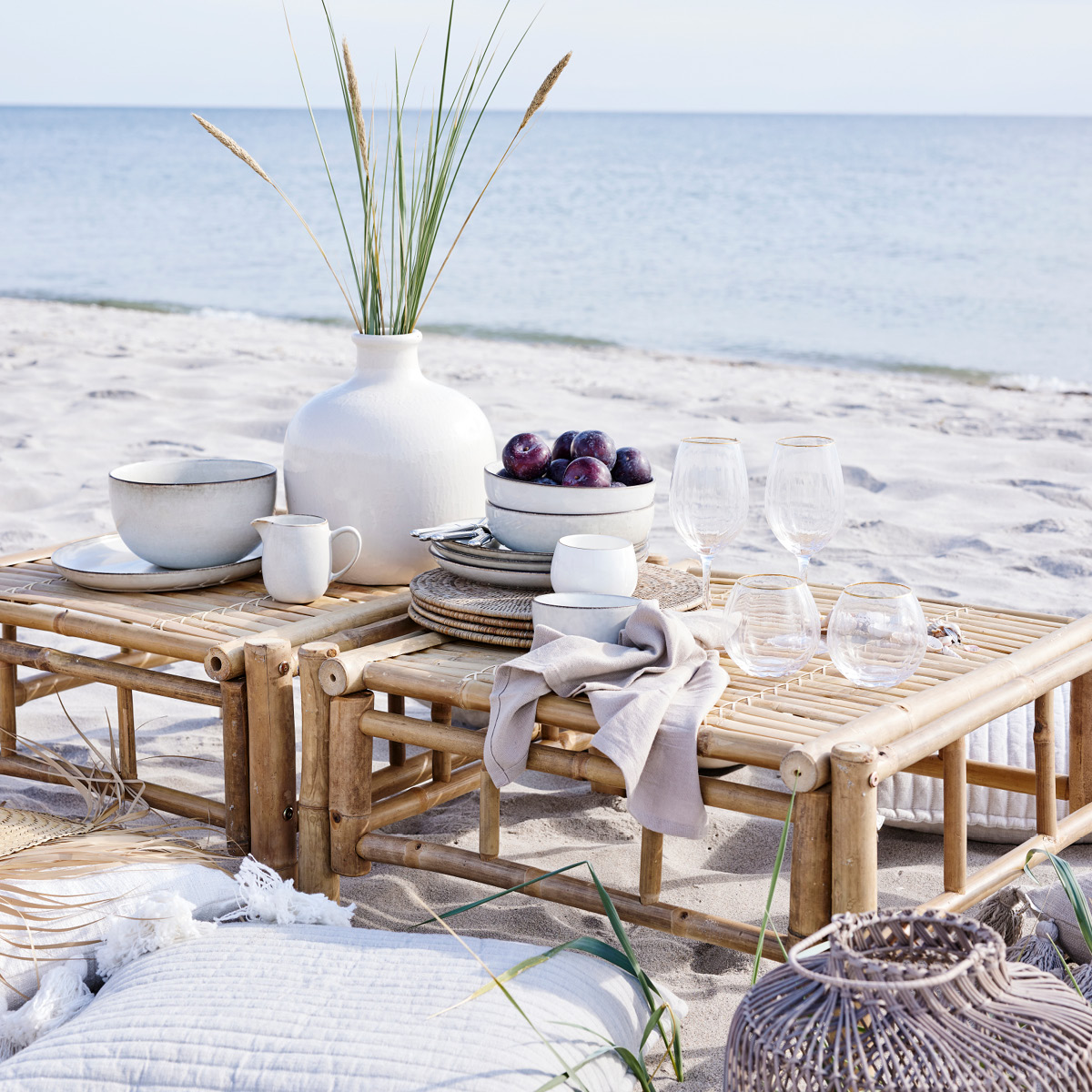 Lene Bjerre Vasilia Maljakko 32x28 cm Luunvalkoinen