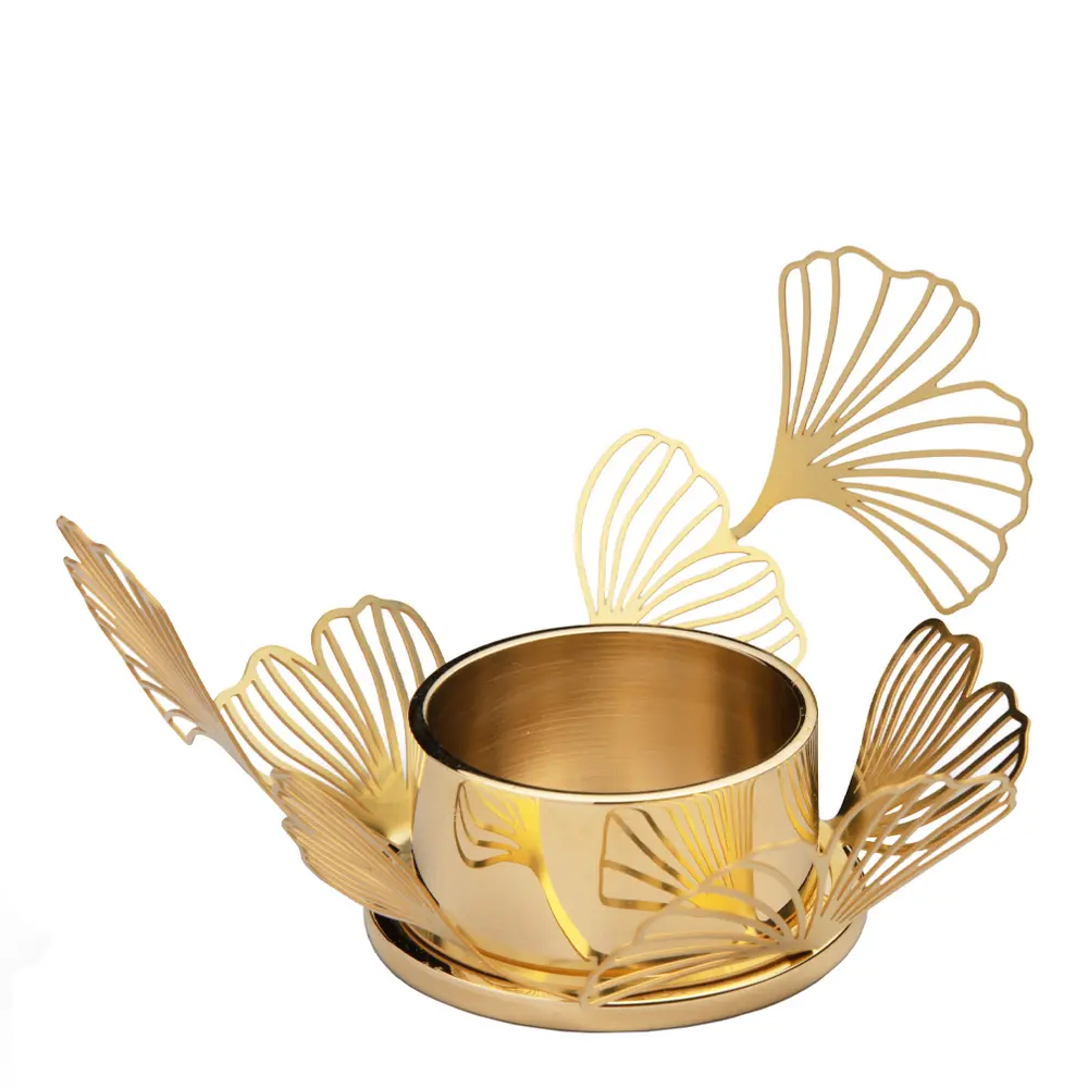 Kynttilänpidike BK FLWR 6,5x9,5 cm Messinki