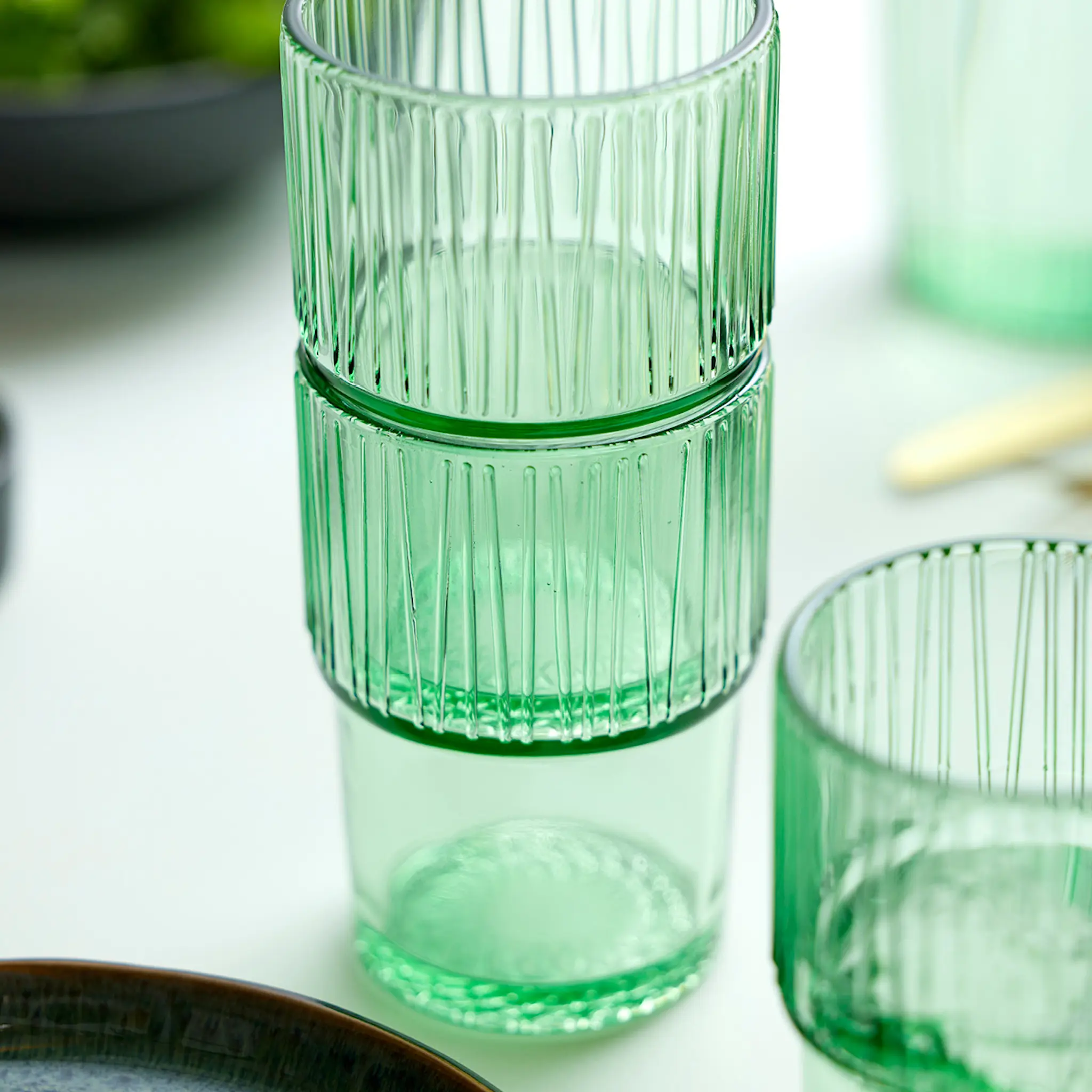 Bitz Kusintha kaffeglas 38 cl 4-pack grön