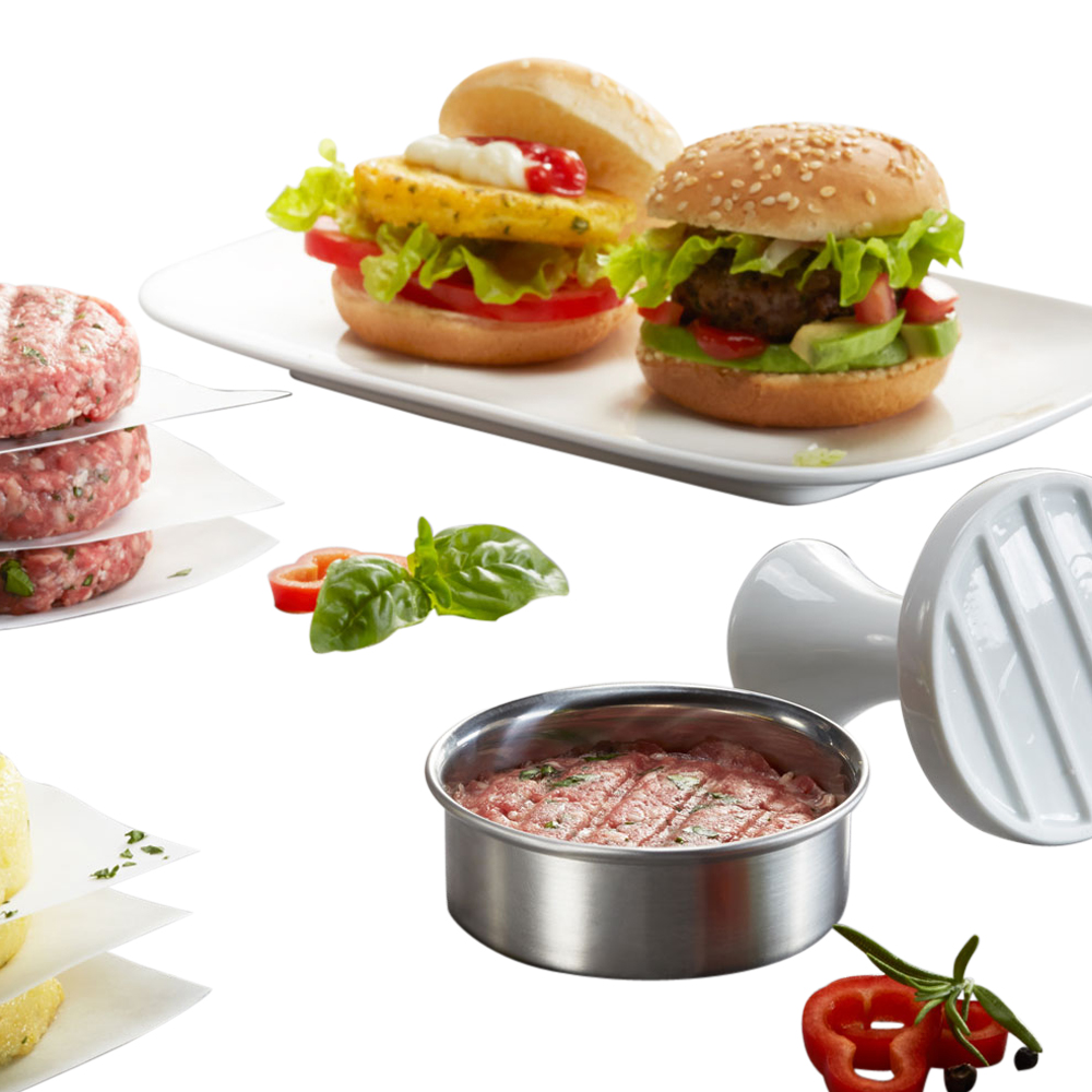 Gefu Hamburgerpresse mini rustfri