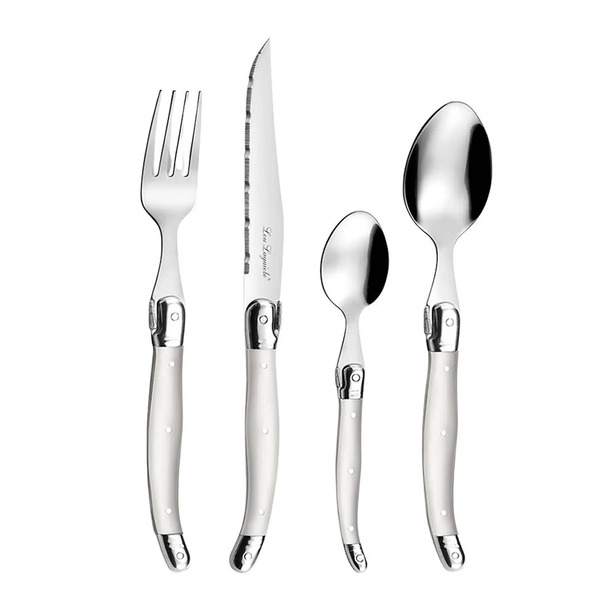 Lou Laguiole Tradition bestikksett 24 deler pearl