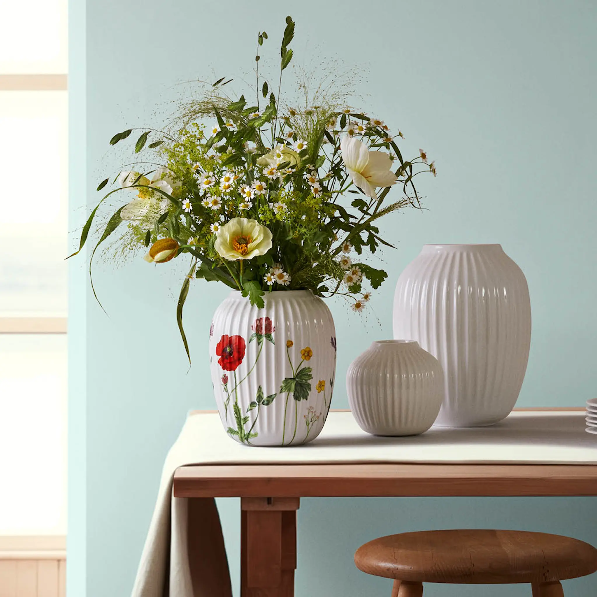 Kähler Hammershøi Summer vas 21 cm wild flowers