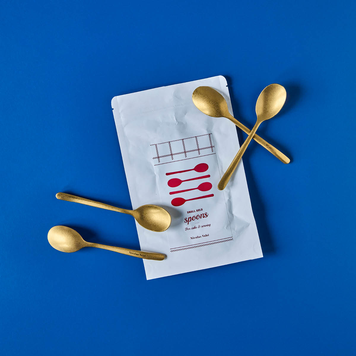 Nicolas Vahé Tesked 14 cm 4-pack antik guldfinish