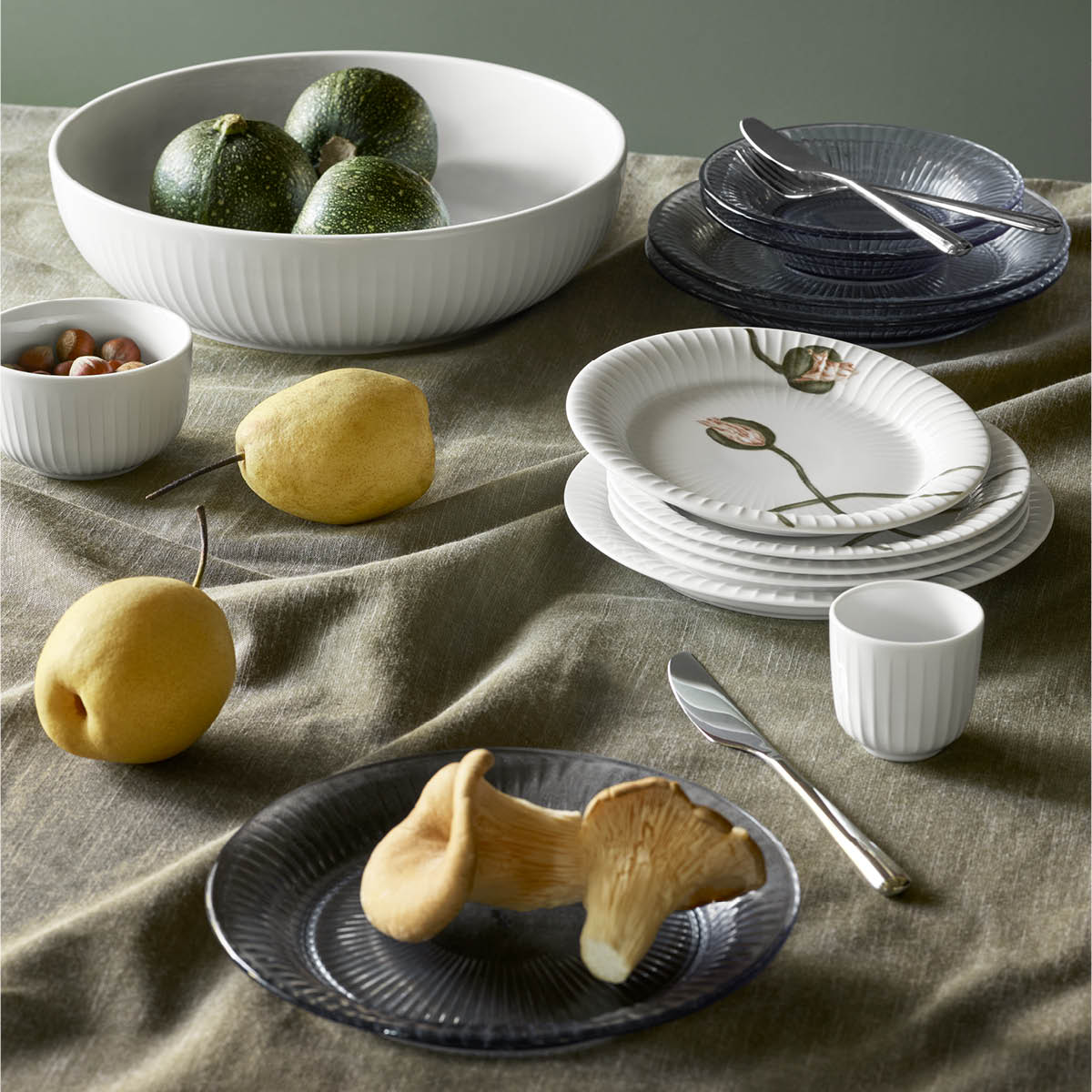 Kähler Hammershøi Poppy tallerken 19 cm