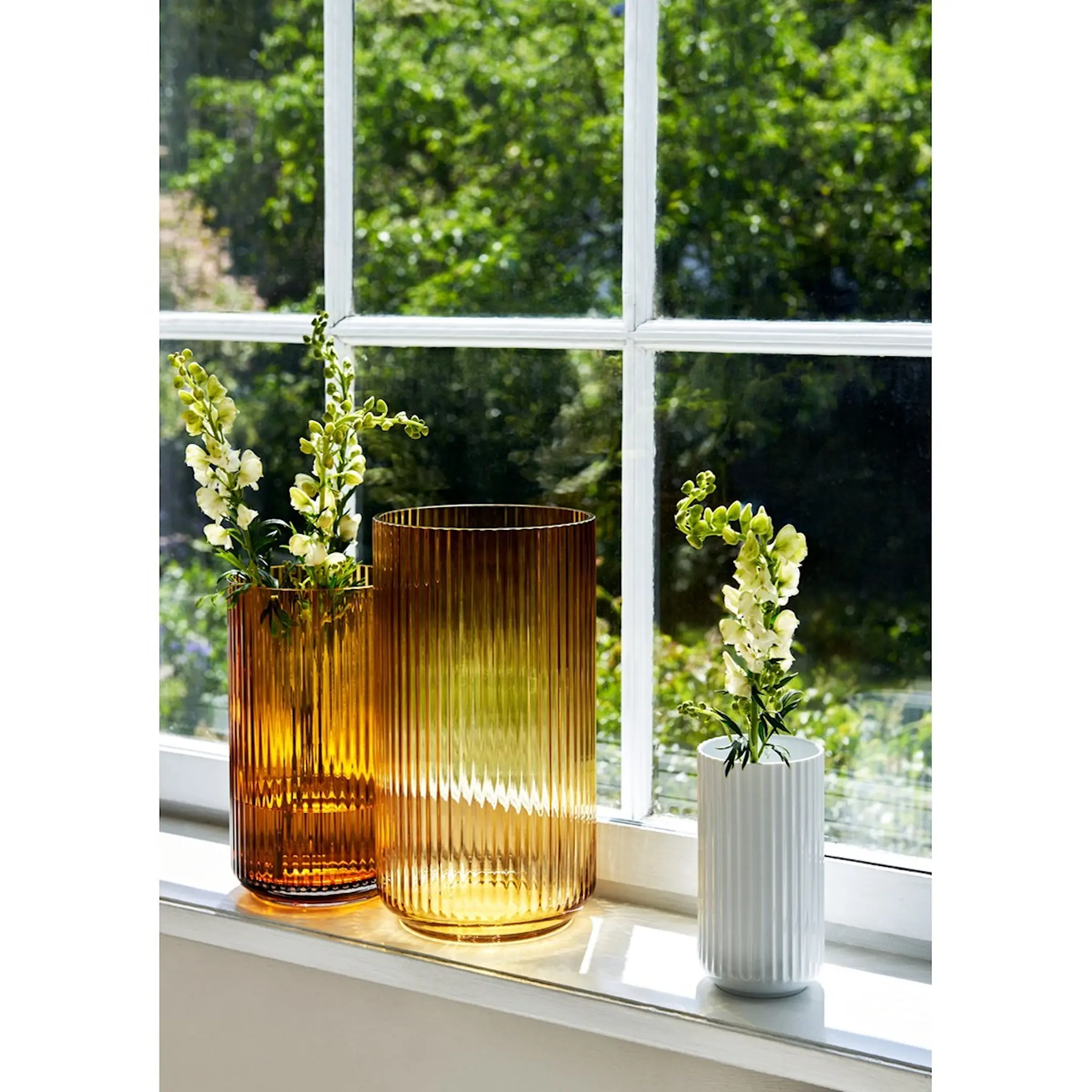 Lyngby Porcelæn Lyngby Vas 25 cm Amber