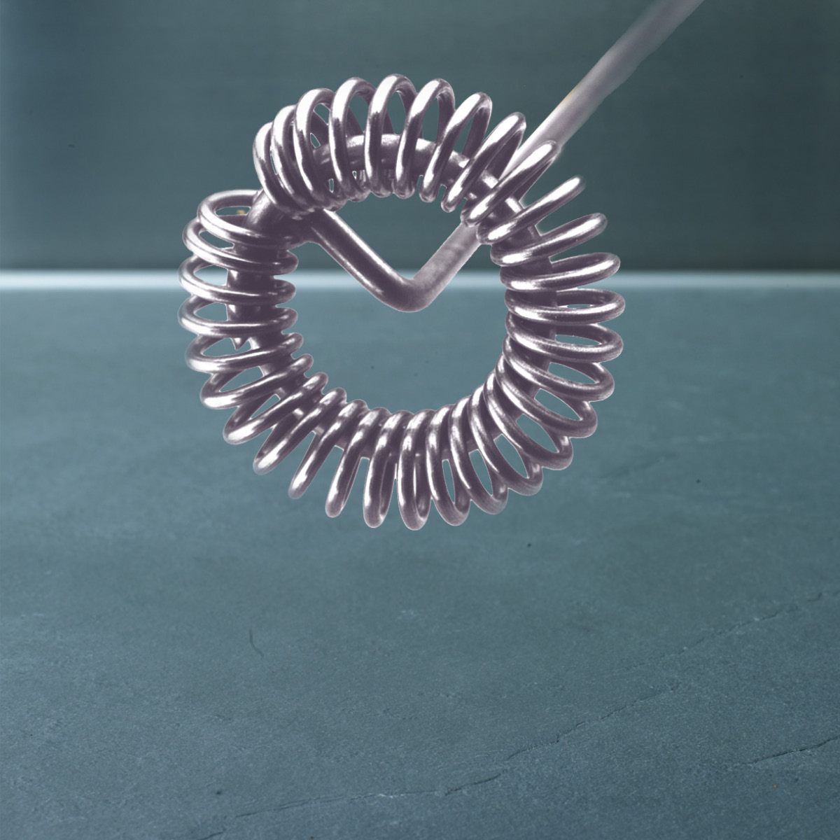 Aerolatte Mjölkskummare med hållare röd