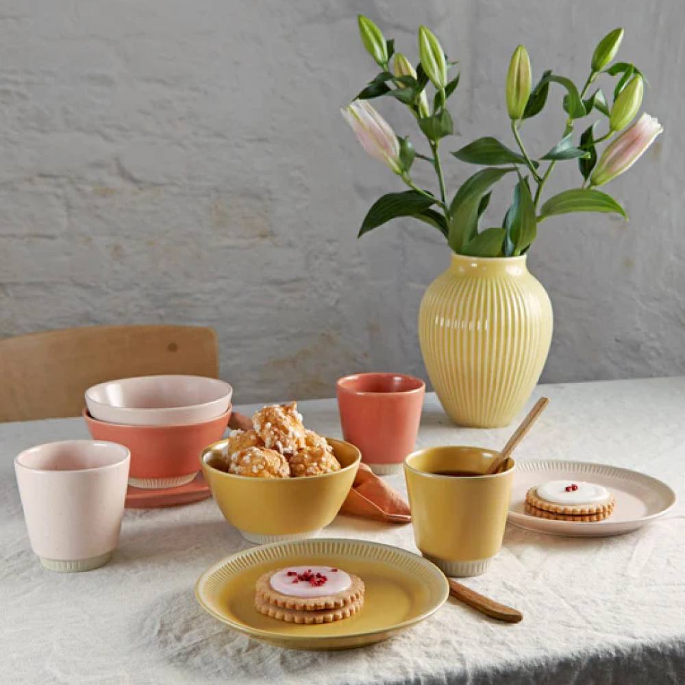 Knabstrup Keramik Colorit Tallrik 19 cm Gul