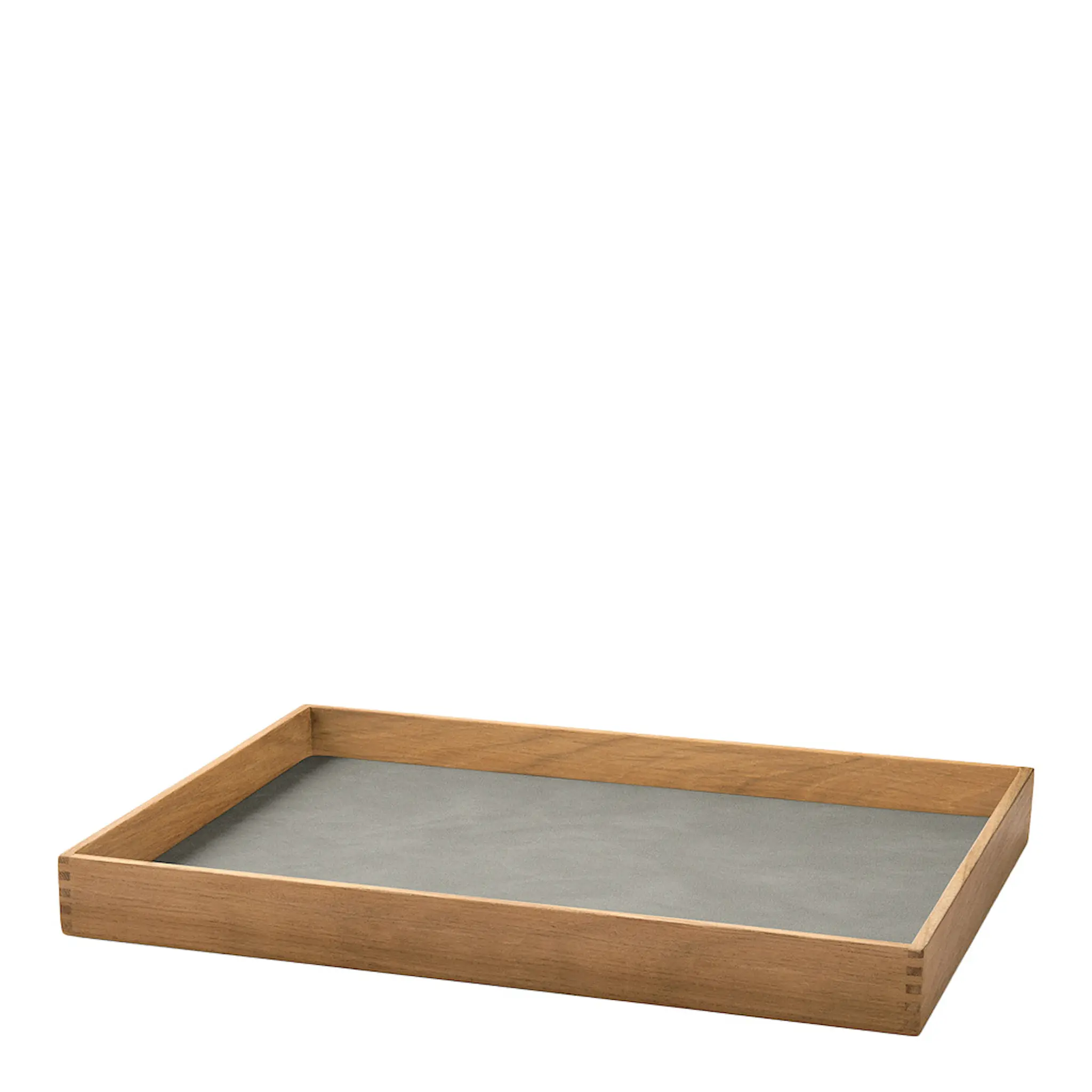 LIND DNA Even teak bricka 27,9x35,9 cm nupo ljusgrå