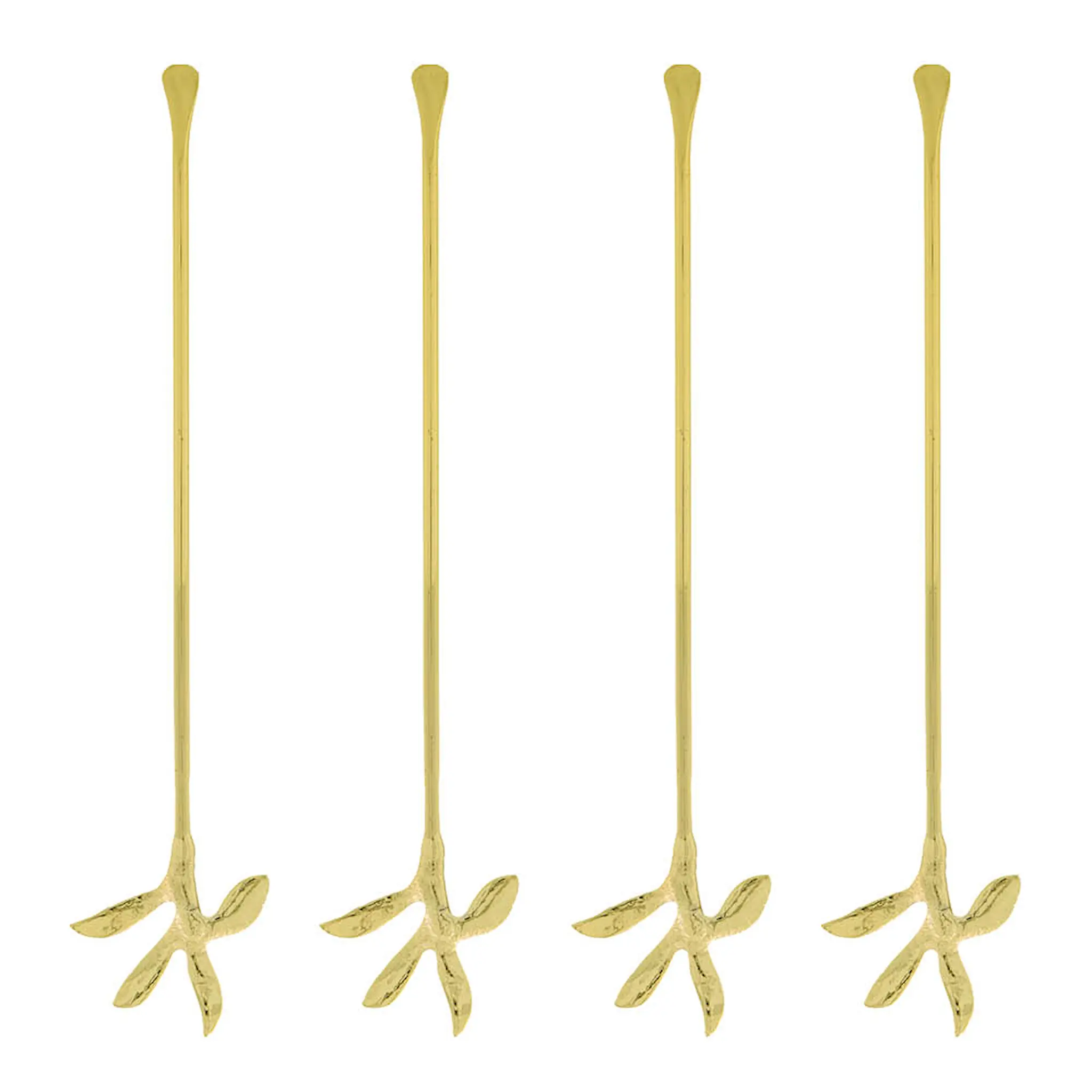 House Doctor Serve drinkpinne 19 cm 4-pack antikguld