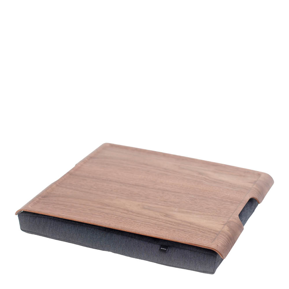 Bosign - Laptray Sylitarjotin anti-slip 46x38 cm Pähkinäpuu/Harmaa