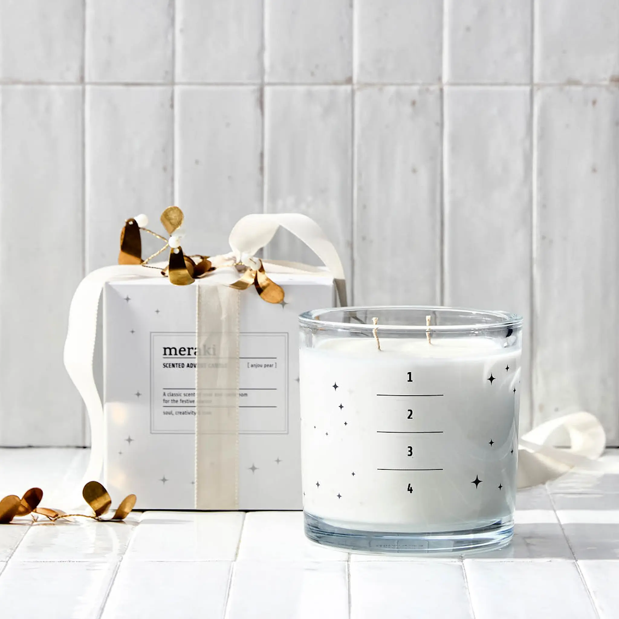 Meraki Tuoksukynttilä Advent anjou pear